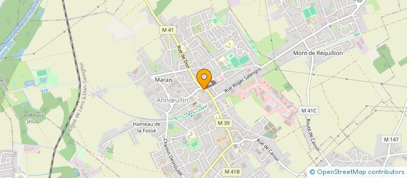 localisation de l'entreprise TENNIS DE TABLE ANNOEULLIN  ANNULLIN