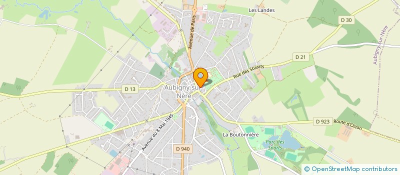 localisation de l'entreprise TENNIS DE TABLE AUBIGNY SUR NERE  AUBIGNY-SUR-NERE