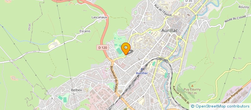 localisation de l'entreprise TENNIS DE TABLE AURILLACOIS à AURILLAC