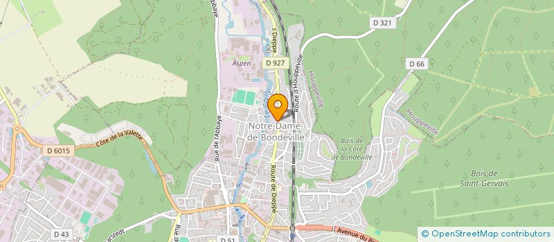 localisation de l'entreprise TENNIS DE TABLE BONDEVILLAIS  NOTRE-DAME-DE-BONDEVILLE