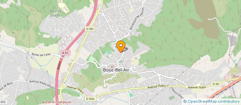 localisation de l'entreprise TENNIS DE TABLE BOUC BEL AIR à BOUC-BEL-AIR