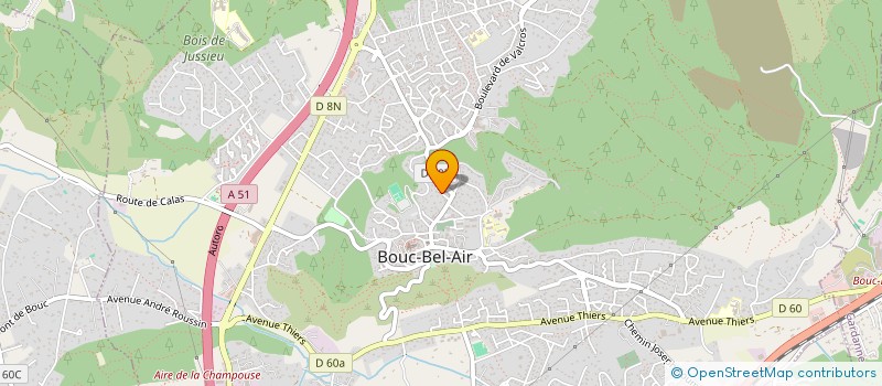 localisation de l'entreprise TENNIS DE TABLE BOUC BEL AIR - SIMIANE COLLONGUE à BOUC-BEL-AIR