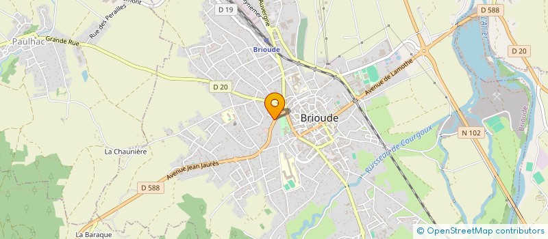 localisation de l'entreprise TENNIS DE TABLE BRIVADOIS à BRIOUDE