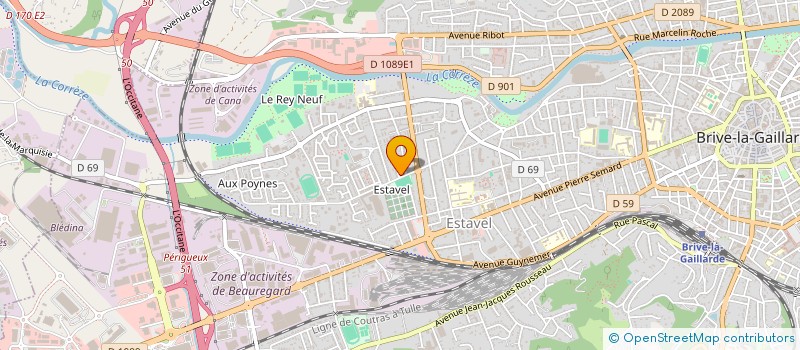 localisation de l'entreprise TENNIS DE TABLE BRIVISTE  BRIVE-LA-GAILLARDE