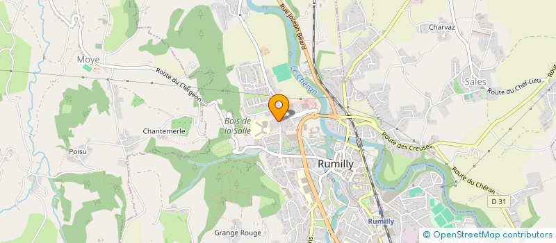 localisation de l'entreprise TENNIS DE TABLE CLUB DE RUMILLY  RUMILLY