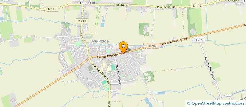 localisation de l'entreprise TENNIS DE TABLE CLUB OYE PLAGE  OYE-PLAGE