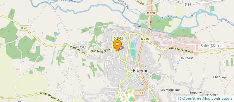 localisation de l'entreprise TENNIS DE TABLE CLUB RIBERACOIS  RIBERAC