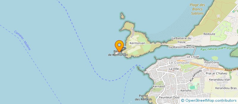 localisation de l'entreprise TENNIS DE TABLE CONQUETOIS  LE CONQUET