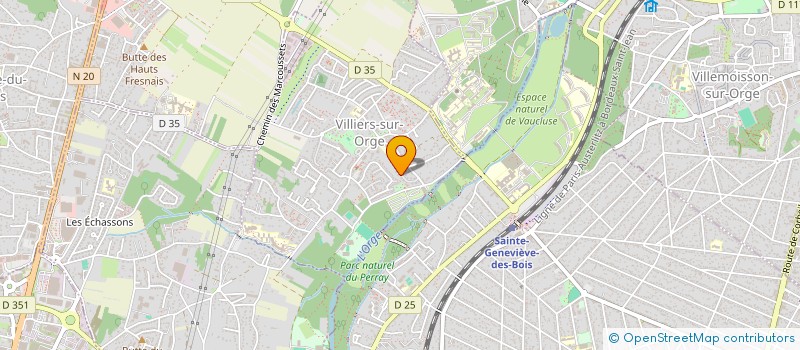 localisation de l'entreprise TENNIS DE TABLE D EPINAY SUR ORGE  VILLIERS-SUR-ORGE