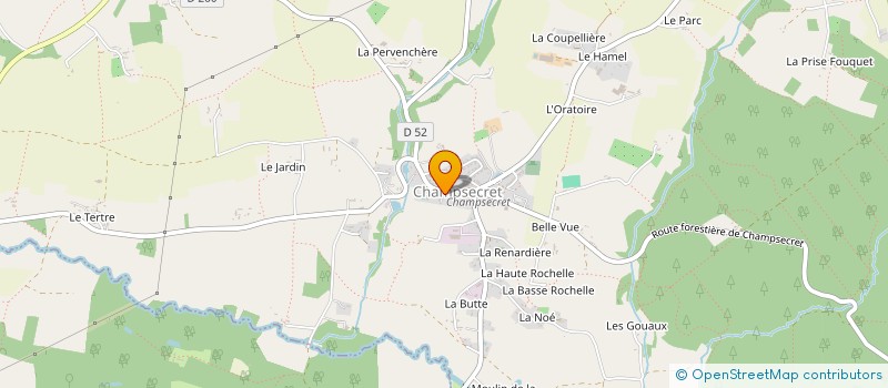 localisation de l'entreprise TENNIS DE TABLE DE CHAMPSECRET à CHAMPSECRET