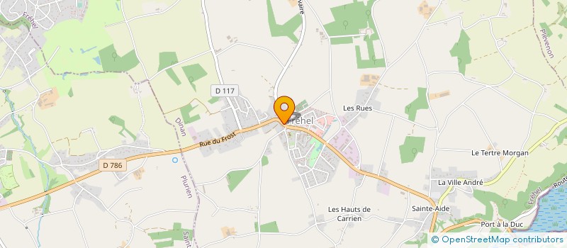 localisation de l'entreprise TENNIS DE TABLE DE FREHEL  FREHEL