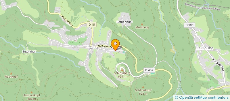 localisation de l'entreprise TENNIS DE TABLE DE HELLERT  DABO