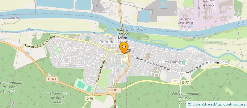 localisation de l'entreprise TENNIS DE TABLE DE L ARCHE  PONT-DE-L'ARCHE