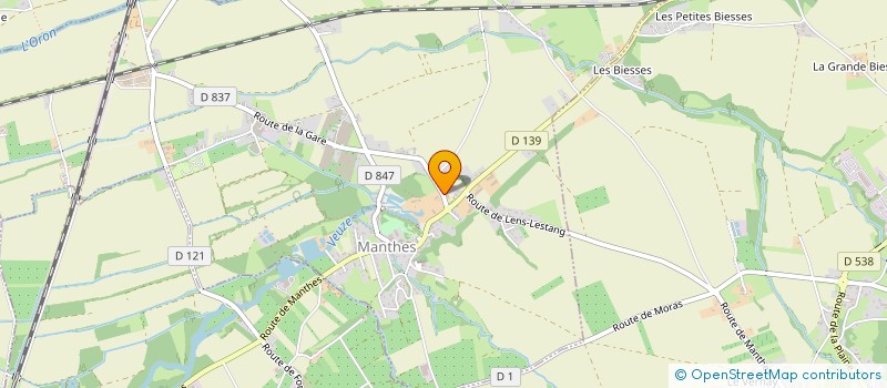 localisation de l'entreprise TENNIS DE TABLE DE MANTHES  MANTHES