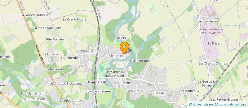 localisation de l'entreprise TENNIS DE TABLE DE METTRAY  METTRAY