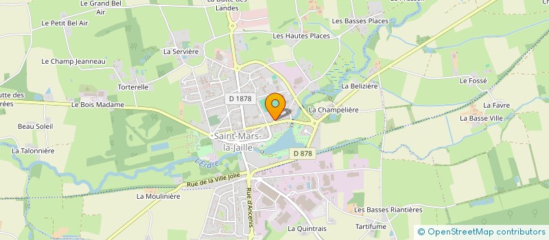 localisation de l'entreprise TENNIS DE TABLE DE SAINT MARS LA JAILLE  VALLONS-DE-L'ERDRE