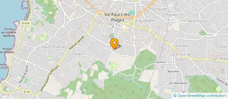 localisation de l'entreprise TENNIS DE TABLE DE SIX FOURS à SIX-FOURS-LES-PLAGES