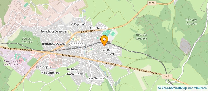 localisation de l'entreprise TENNIS DE TABLE DE VALDAHON  VALDAHON