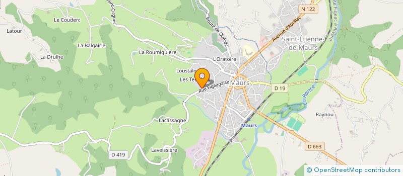 localisation de l'entreprise TENNIS DE TABLE DU PAYS DE MAURS à MAURS
