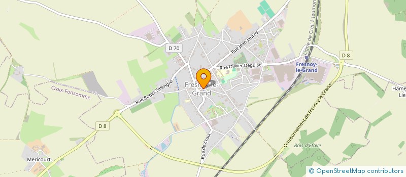 localisation de l'entreprise TENNIS DE TABLE DU VERMANDOIS  FRESNOY-LE-GRAND