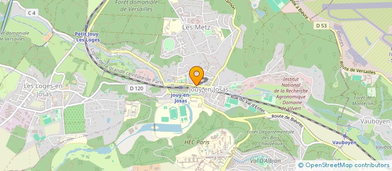 localisation de l'entreprise TENNIS DE TABLE JOSASSIEN  JOUY-EN-JOSAS