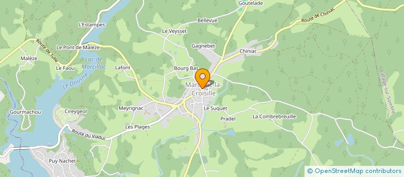 localisation de l'entreprise TENNIS DE TABLE MARCILLAC-CLERGOUX  MARCILLAC-LA-CROISILLE