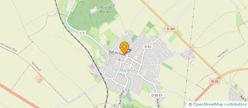 localisation de l'entreprise TENNIS DE TABLE MAROEUIL  MARUIL