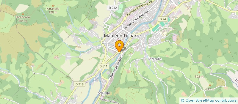localisation de l'entreprise TENNIS DE TABLE MAULEON-OLORON à MAULEON-LICHARRE