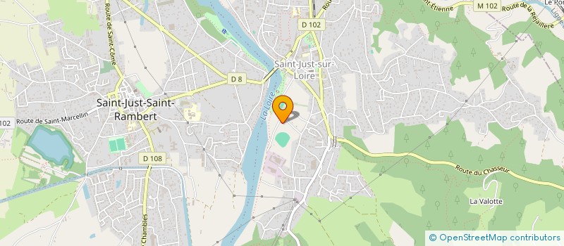 localisation de l'entreprise TENNIS DE TABLE PONTRAMBERTOIS  SAINT-JUST-SAINT-RAMBERT