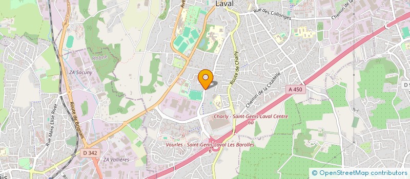localisation de l'entreprise TENNIS DE TABLE SAINT GENIS LAVAL à SAINT-GENIS-LAVAL