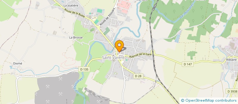 localisation de l'entreprise TENNIS DE TABLE SAINT VARENTAIS  SAINT-VARENT