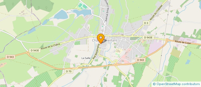 localisation de l'entreprise TENNIS DE TABLE SUD CHER  CHATEAUMEILLANT