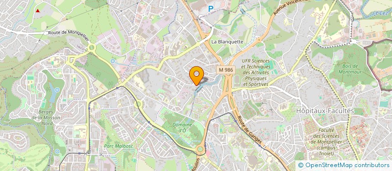 localisation de l'entreprise TENNIS DE TABLE TOURNEZY LOISIRS à MONTPELLIER