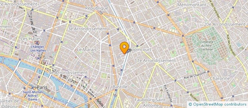 localisation de l'entreprise TENNIS DE TABLE USMETRO ALLEE VERTE  PARIS