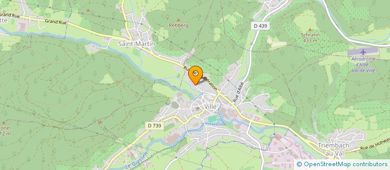 localisation de l'entreprise TENNIS DE TABLE VALLEE DE VILLE  VILLE