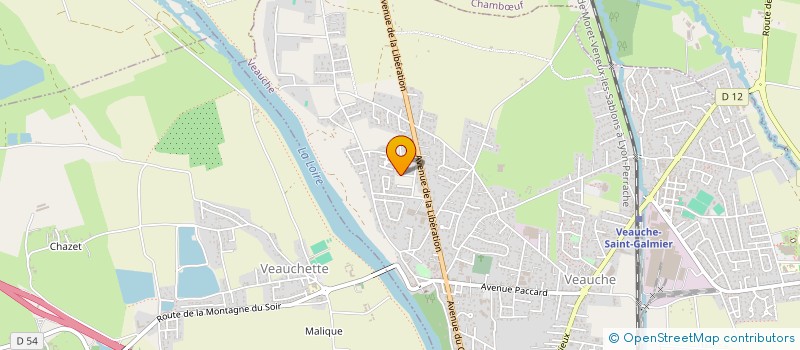 localisation de l'entreprise TENNIS DE TABLE VEAUCHE (TTV)  VEAUCHE