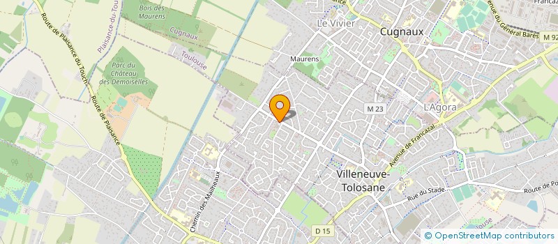 localisation de l'entreprise TENNIS DE TABLE VILLENEUVOIS à VILLENEUVE-TOLOSANE