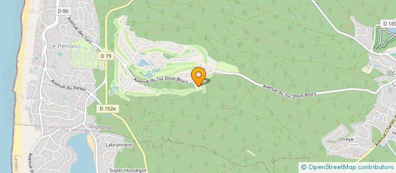 localisation de l'entreprise TENNIS DES BRUYERES à SEIGNOSSE