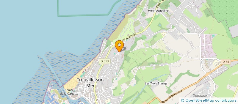 localisation de l'entreprise TENNIS DES ORMEAUX  TROUVILLE-SUR-MER