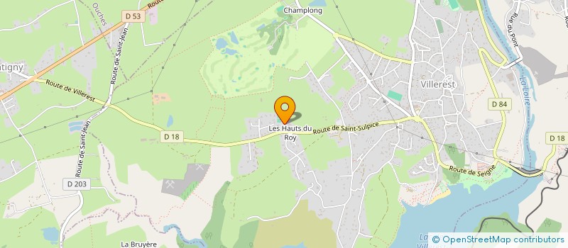localisation de l'entreprise TENNIS DU HAUT DES ROYS à VILLEREST