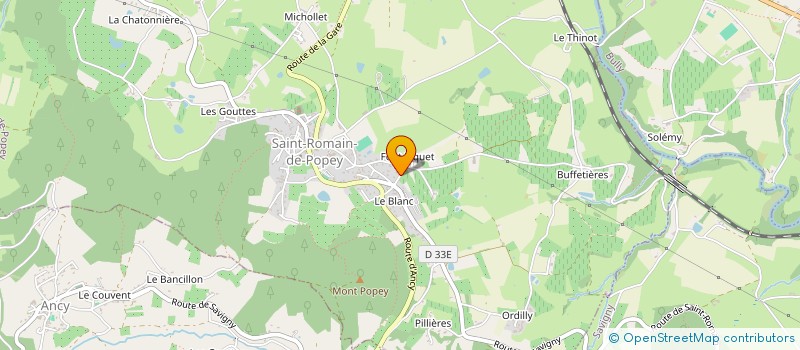 localisation de l'entreprise TENNIS DU POPEY  SAINT-ROMAIN-DE-POPEY