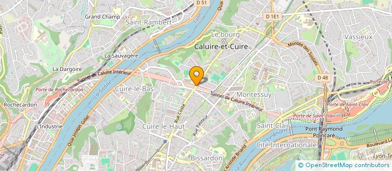 localisation de l'entreprise TENNIS ECOLE  CALUIRE-ET-CUIRE