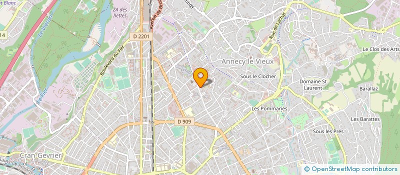 localisation de l'entreprise TENNIS ELITE à ANNECY