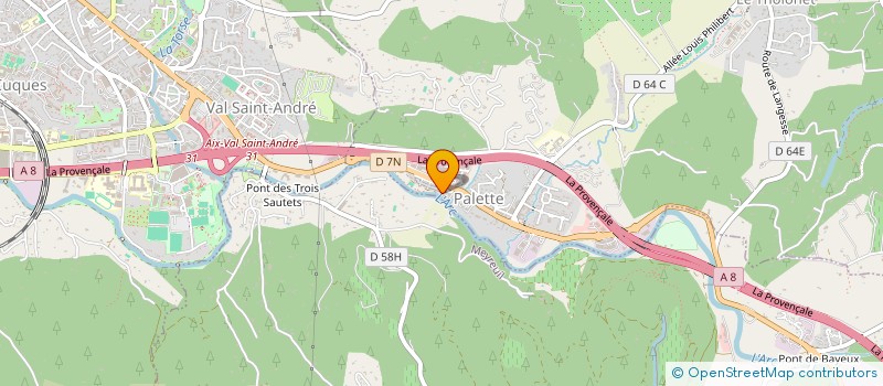 localisation de l'entreprise TENNIS ET SPORTS PROVENCE  LE THOLONET