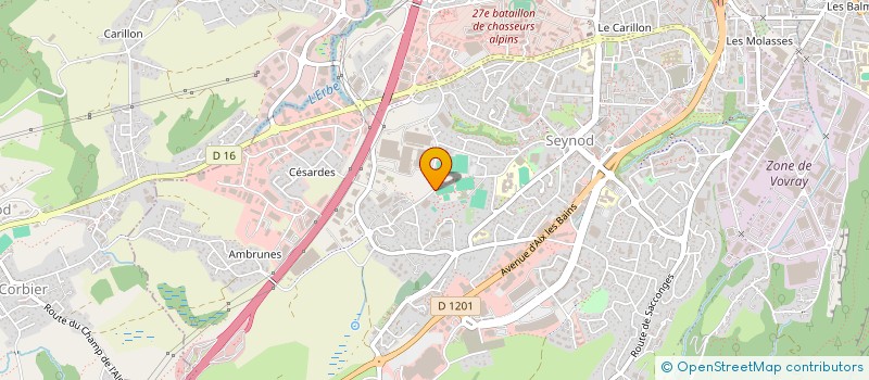 localisation de l'entreprise TENNIS ETOILE SPORTIVE SEYNOD à ANNECY