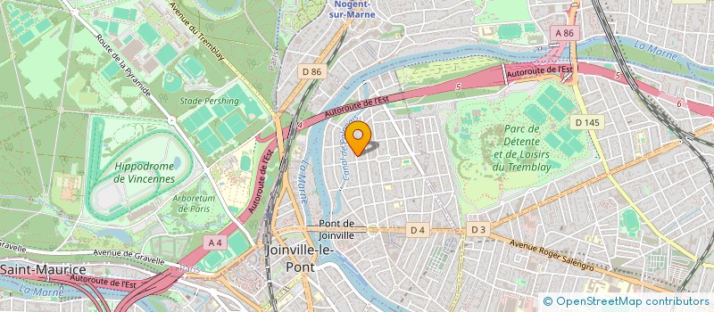 localisation de l'entreprise TENNIS EVOLUTIF DU TREMBLAY  JOINVILLE-LE-PONT