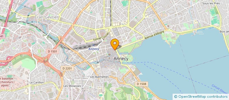 localisation de l'entreprise TENNIS FOREVER à ANNECY