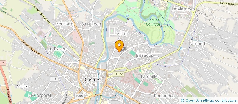 localisation de l'entreprise TENNIS GOLF-CLUB DE CASTRES  CASTRES