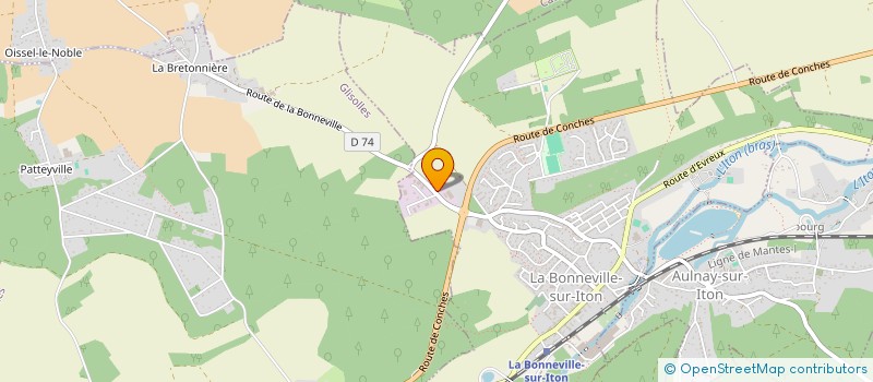 localisation de l'entreprise TENNIS-JEUX-MULTISPORTS  LA BONNEVILLE-SUR-ITON