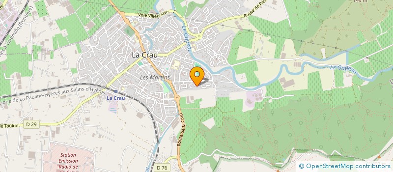 localisation de l'entreprise TENNIS LA CRAU  LA CRAU